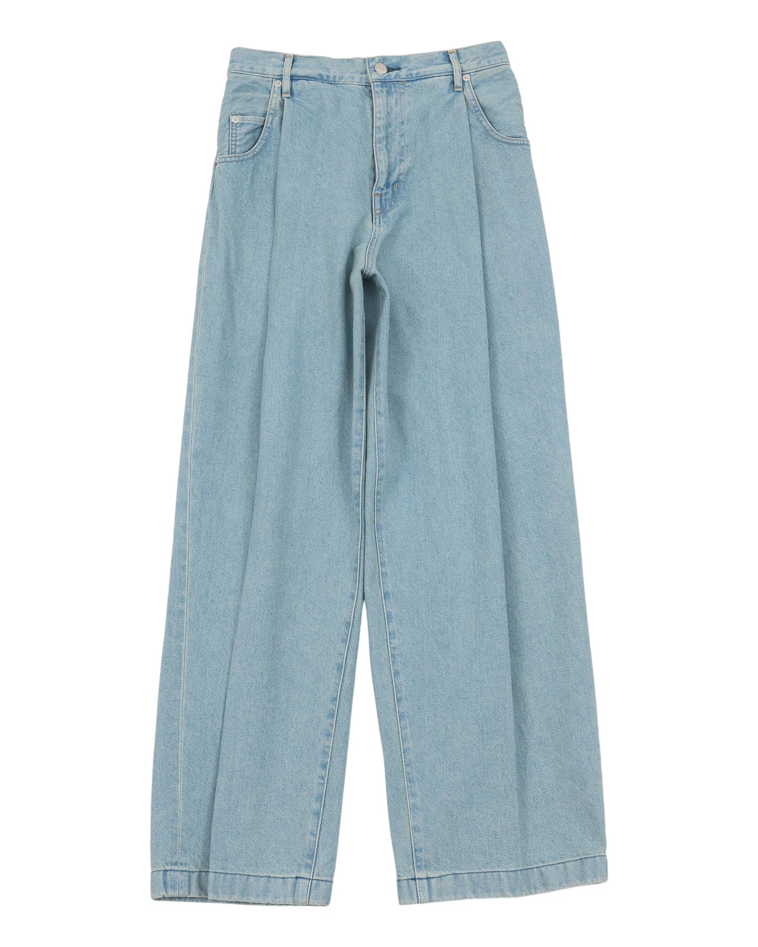 WIDE DENIM SLACKS 