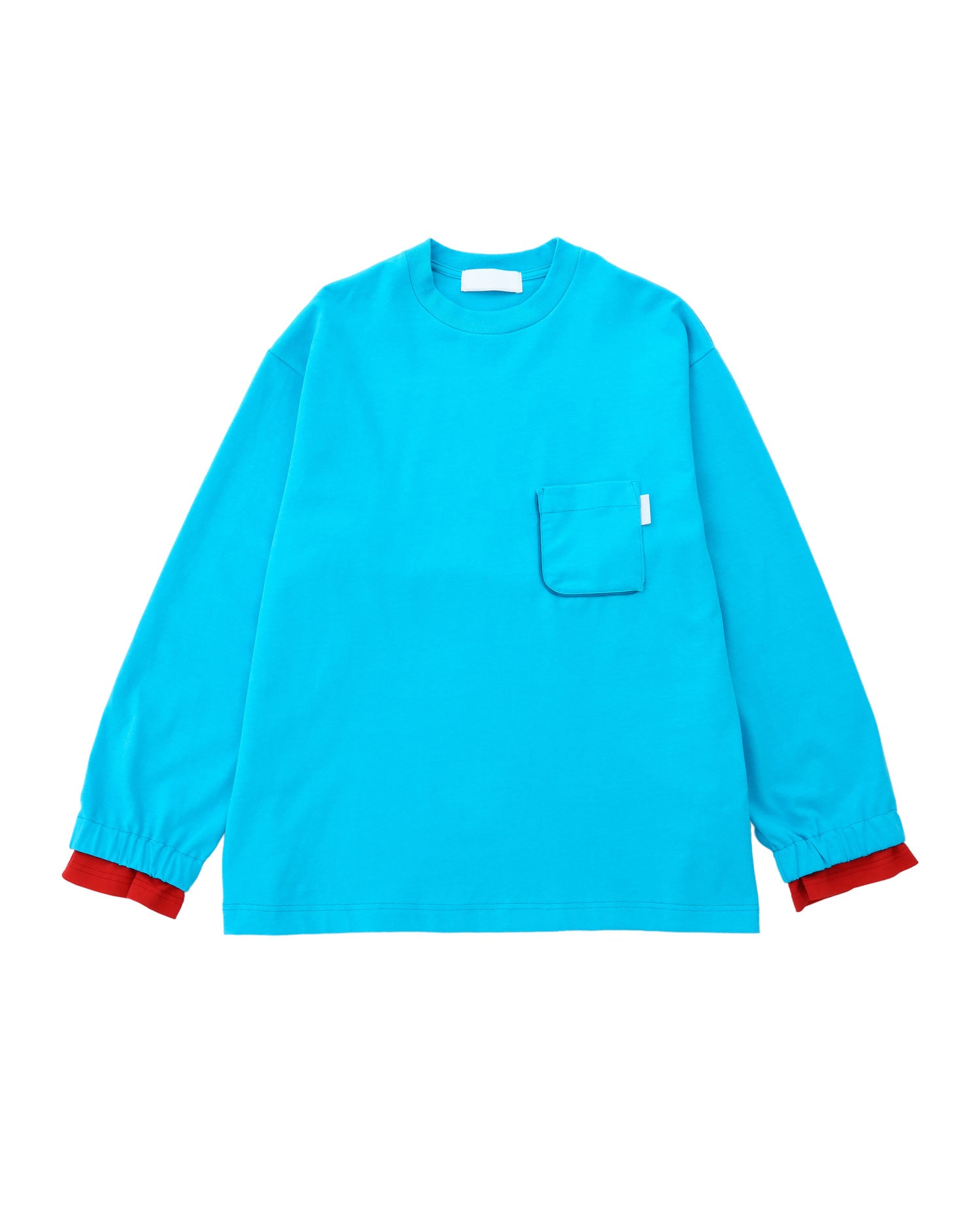 Layered Sleeve l/s T-shirts / Blue