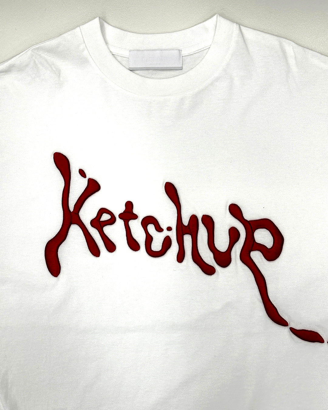 Take On Sleeve T-Shirts “Ketchup” / White*Gray