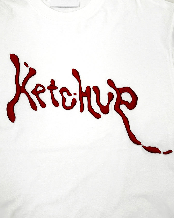 Take On Sleeve T-Shirts “Ketchup” / White*Gray