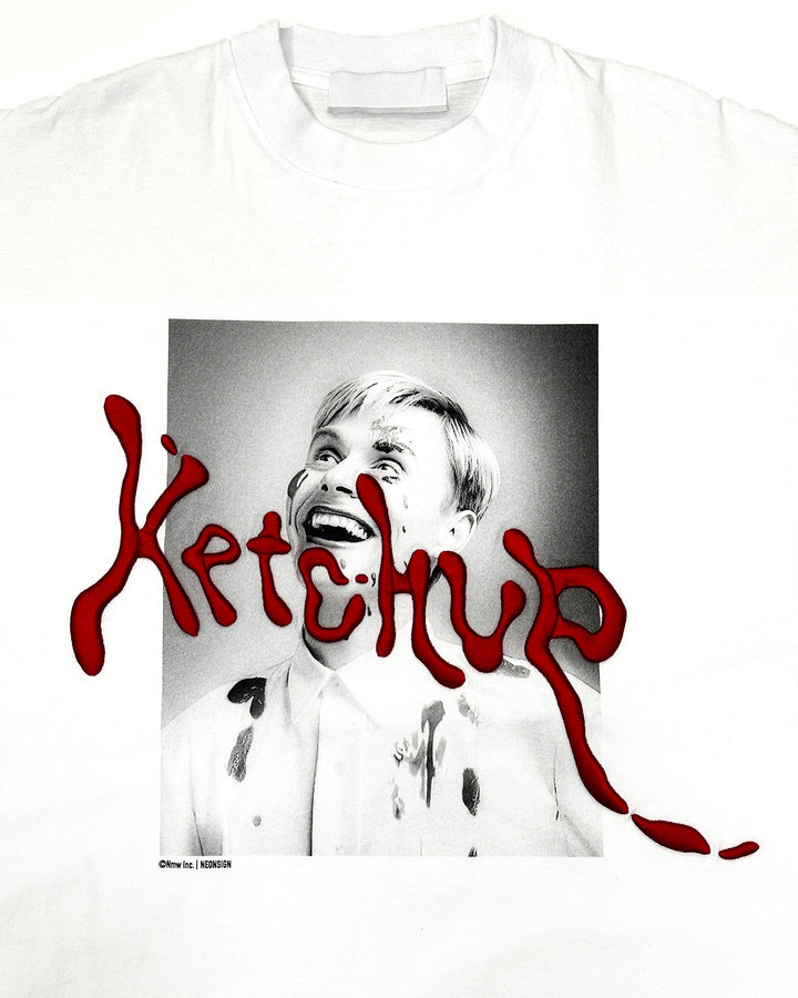 Mistake l/s T-Shirts “Ketchup boy” / White